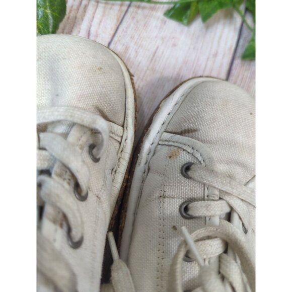 Birkenstock Santa Cruz White Canvas Round Toe Oxford Sneakers Size 37 - Picture 11 of 11